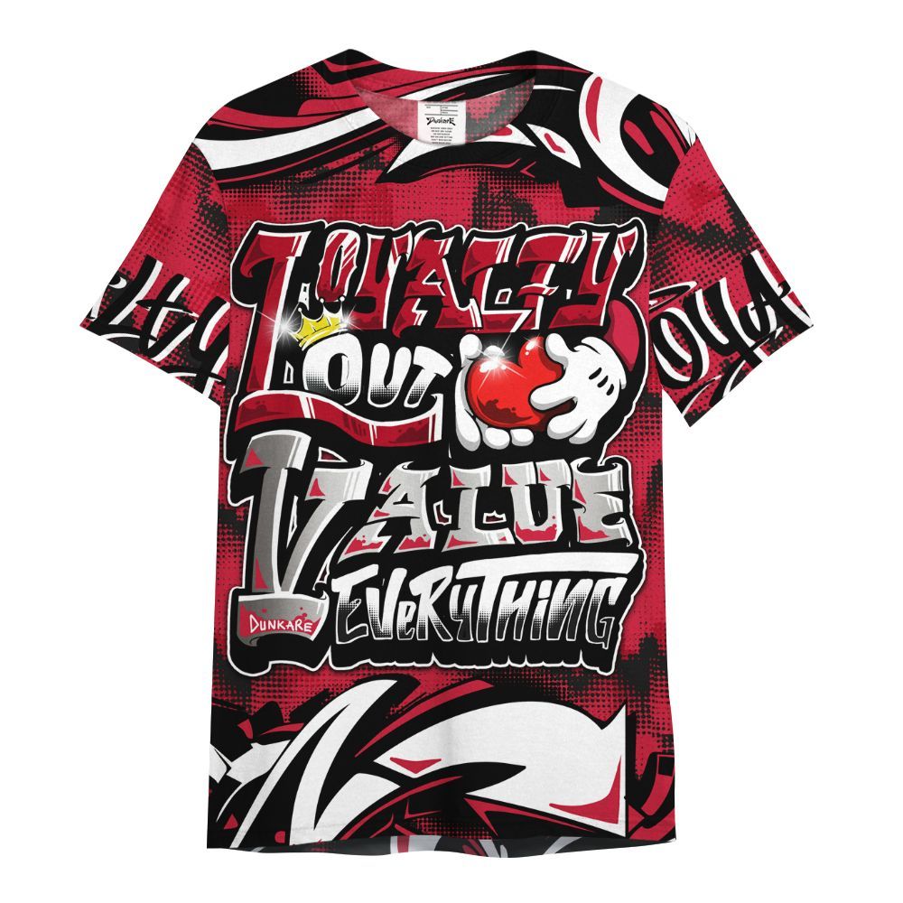 Shirt To Match Retro Infrared Salesman 6s - Loyalty Out Value Graffiti All Over Print