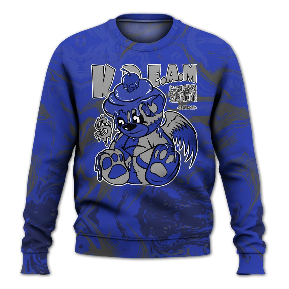 Sweatshirt To Match Air Max Plus Black Racer Blue - Loot Bear Liquid All Over Print
