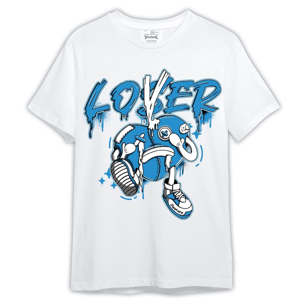 Shirt To Match Powder Blue 9s - Graphic Loser Lover Heart Shirt Outfit