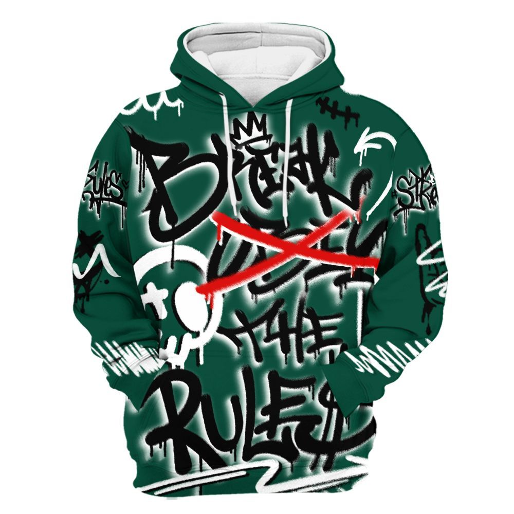 Hoodie To Match Oxidized Green 4s - Break Rules Streetwear All Over Print