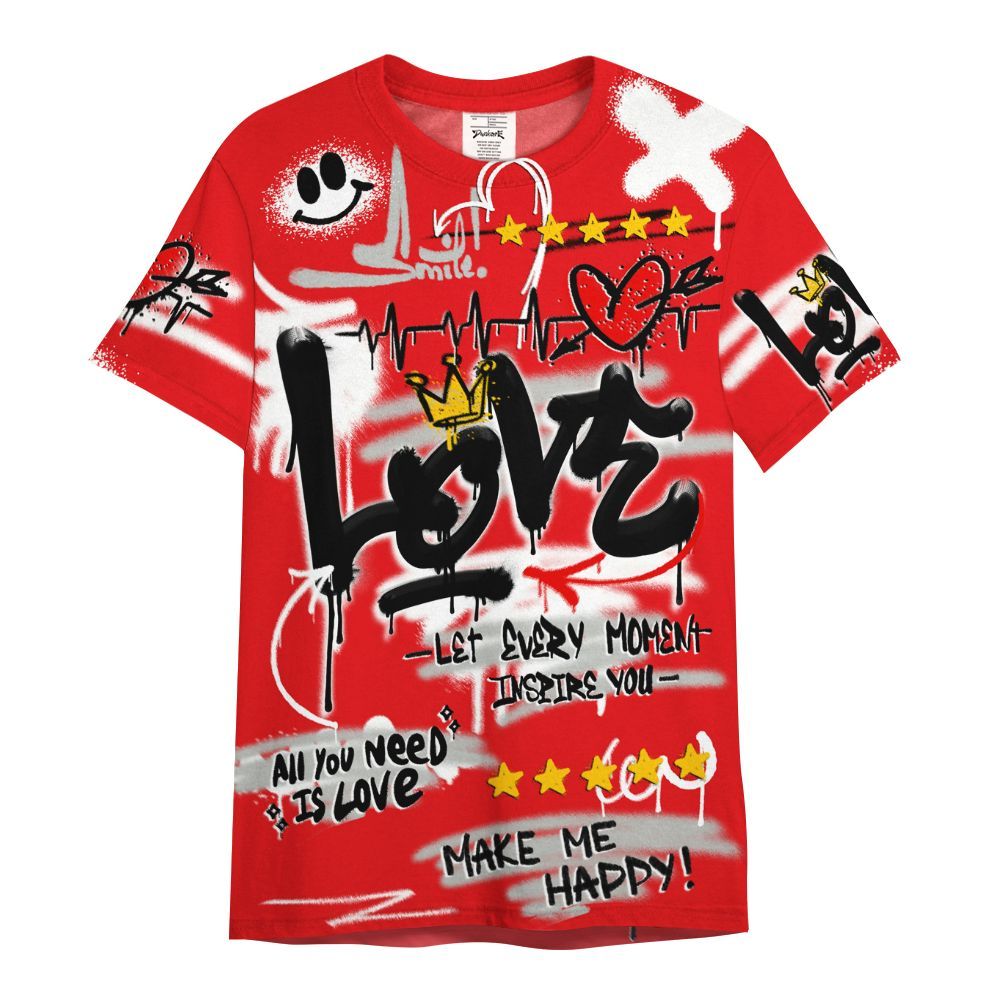 Shirt To Match Air Max 1 86 Cosmic Clay - Happy Love Beats Graffiti Streetwear All Over Print