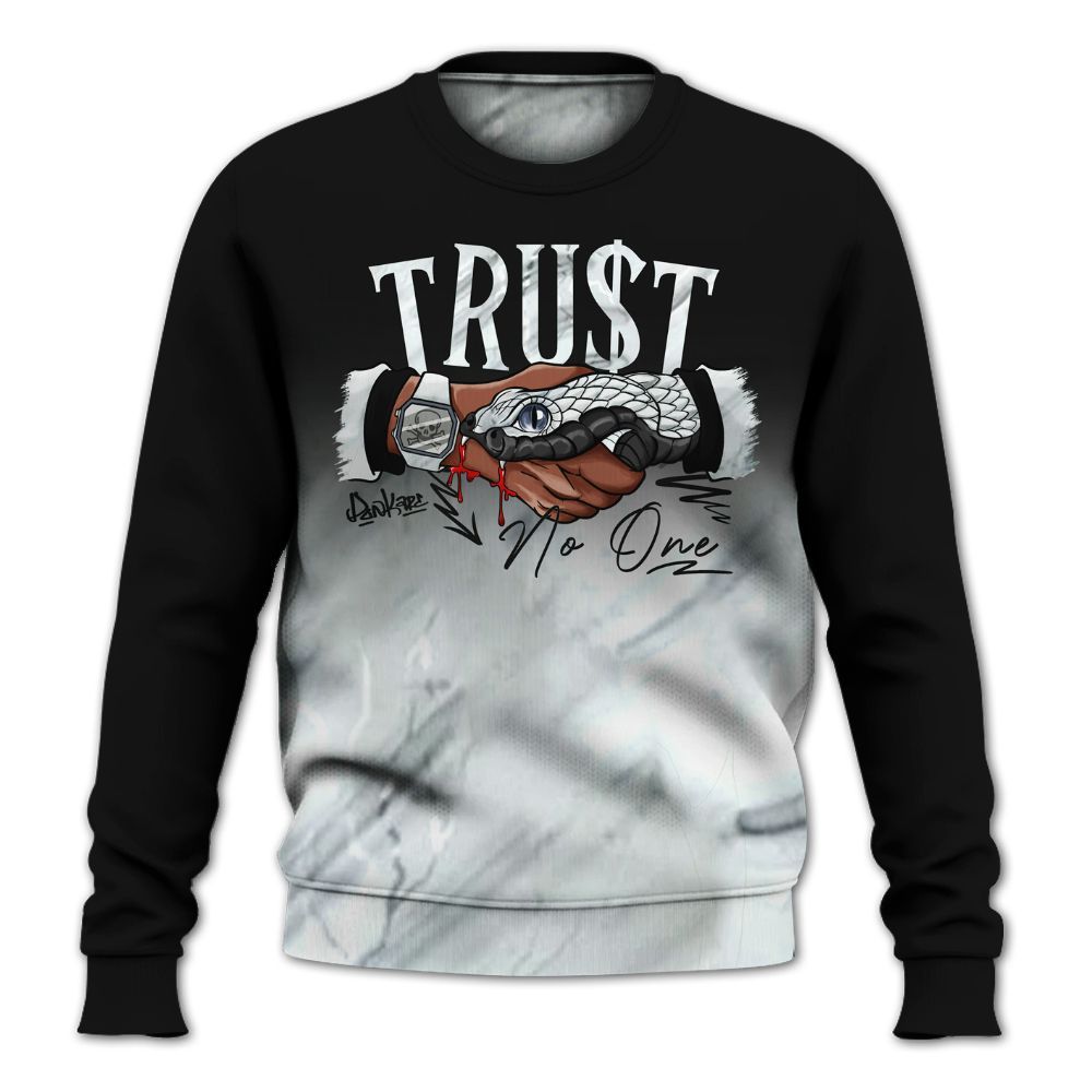 Sweatshirt To Match Air Foamposite Jin Kazama - Snake Trust No One Drip All Over Print