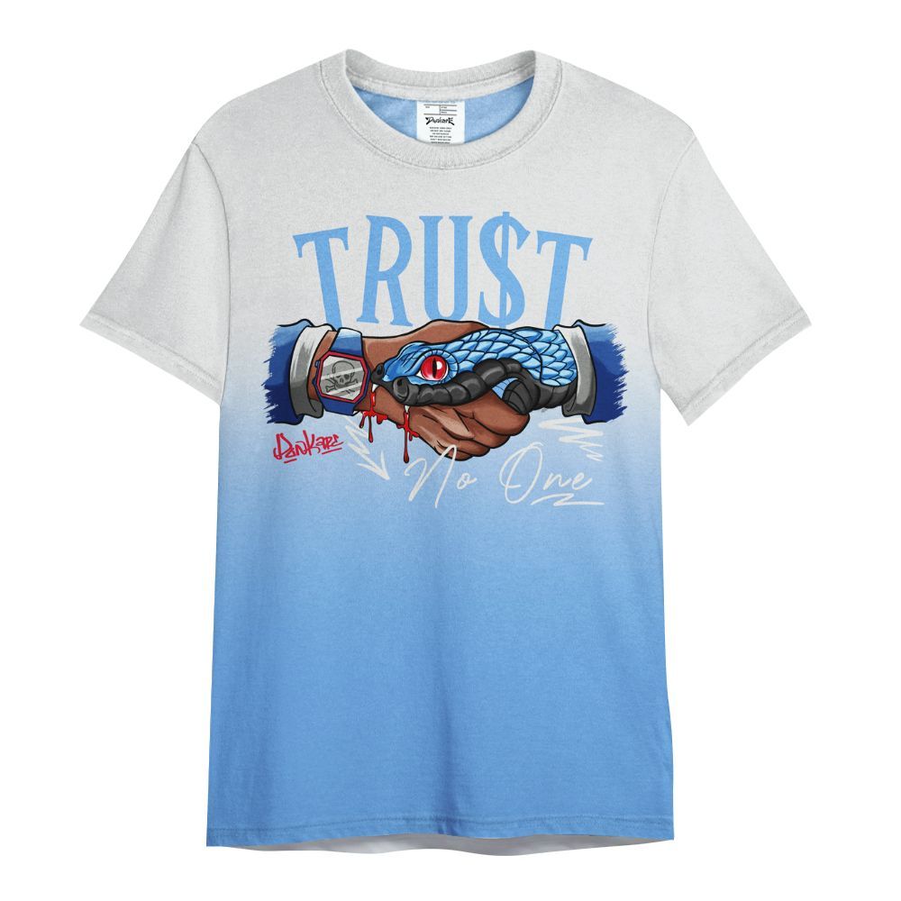 Shirt To Match University Blue 6s - Snake Trust No One Drip All Over Print