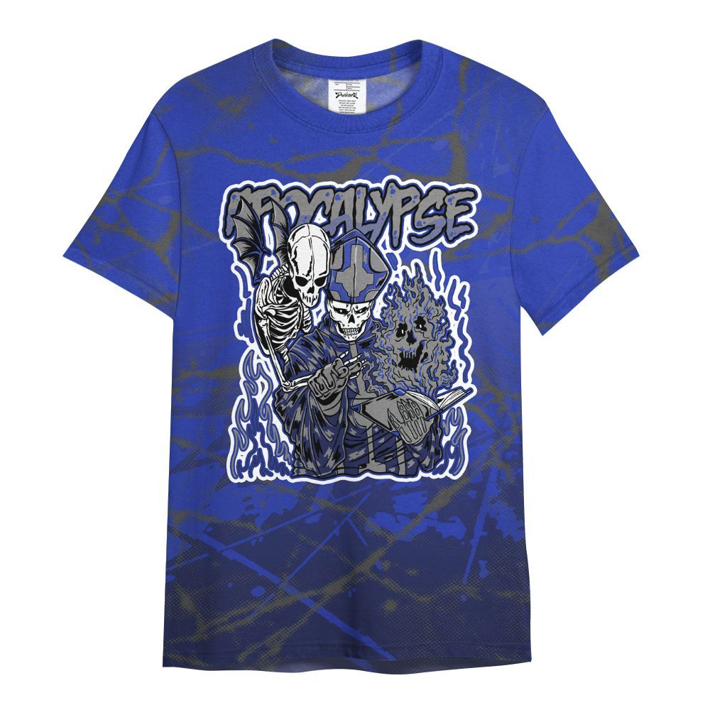 Shirt To Match Air Max Plus Black Racer Blue - Apocalypse Skeleton Profound All Over Print