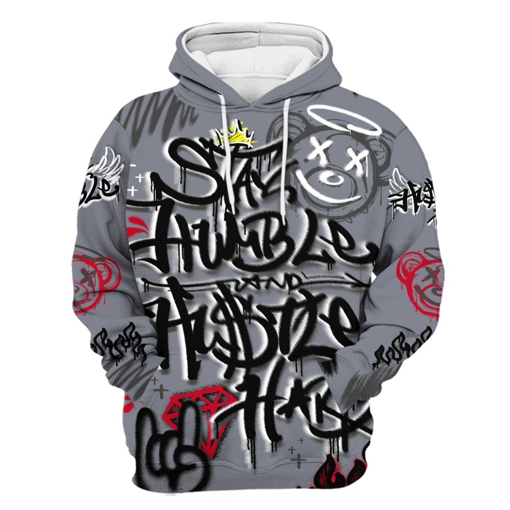 Hoodie To Match Retro Black Flint 13s - Humble Drip Streetwear Graffity All Over Print