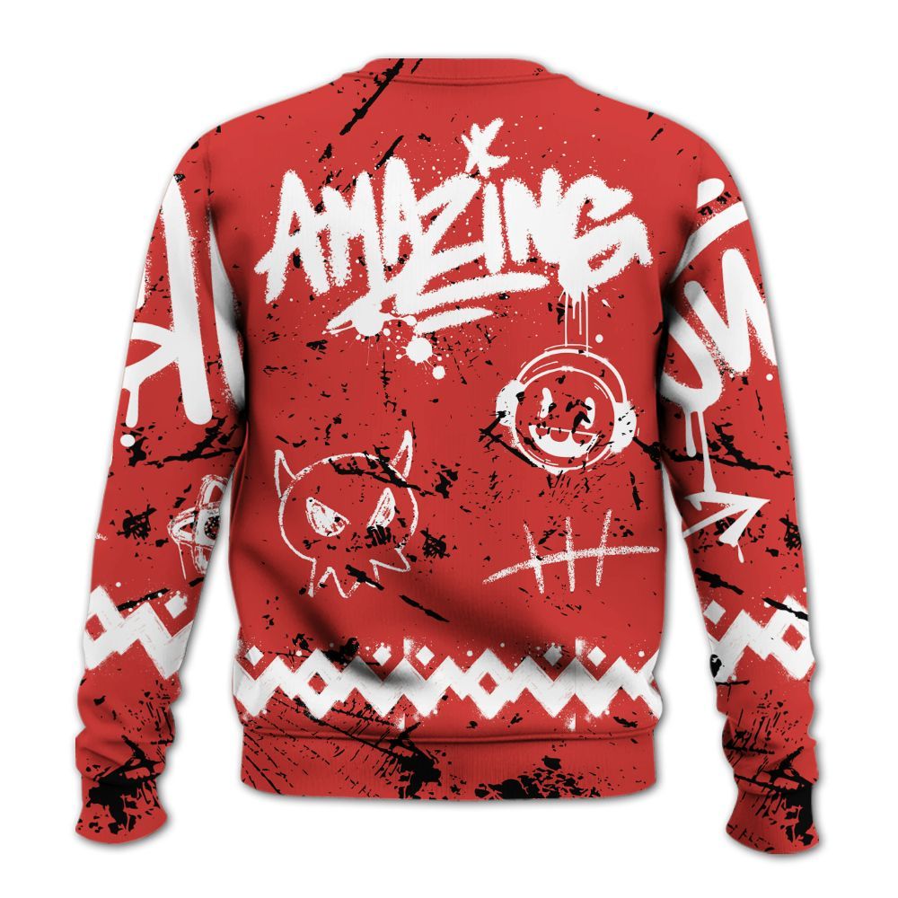 Sweatshirt To Match Scoot Zeros ODD City - Friday Sneaker Crayon All Over Print