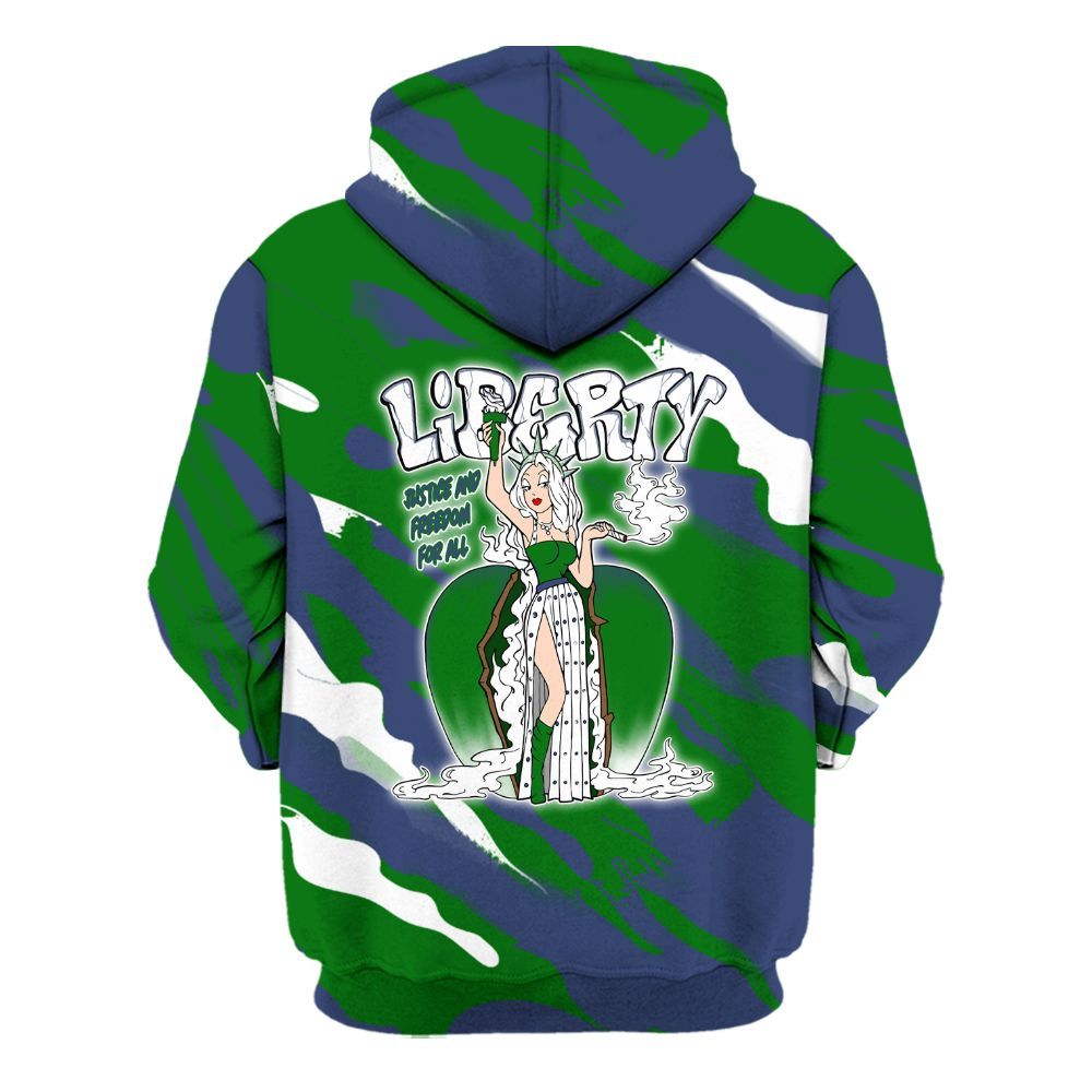 Hoodie To Match Midnight Navy 13s - Midwest Cartoon Colored All Over Print