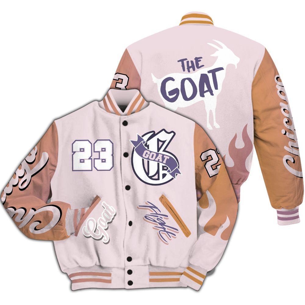 Varsity Jacket To Match Book Sunrise 1s - The G.O.A.T Flight Streetwear All Over Print