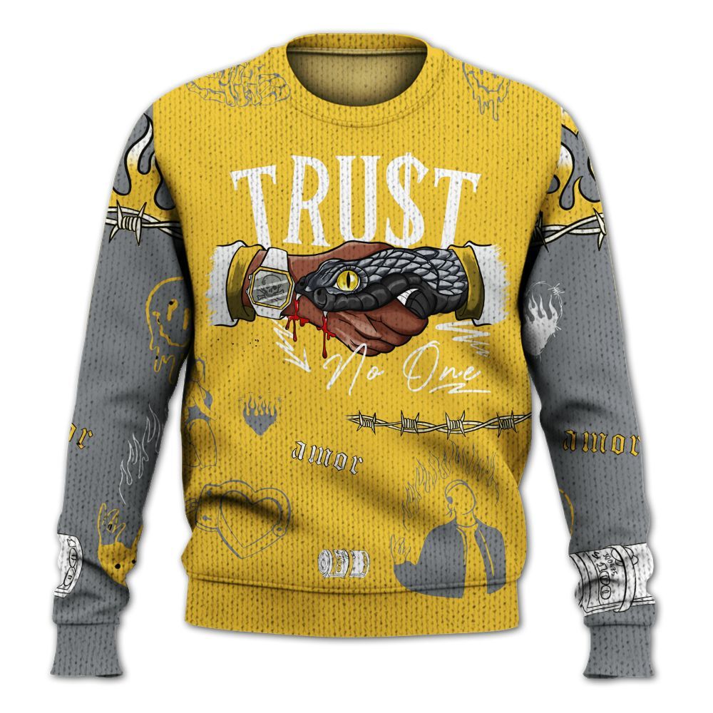 Sweater To Match Retro Tokyo 5s, Snake Trust No One Graphic