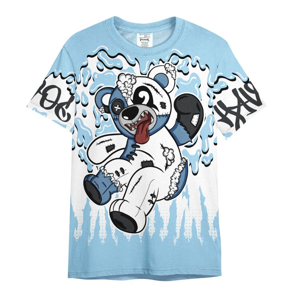 Shirt To Match Legend Blue 11s - Havok Bear Dripping All Over Print