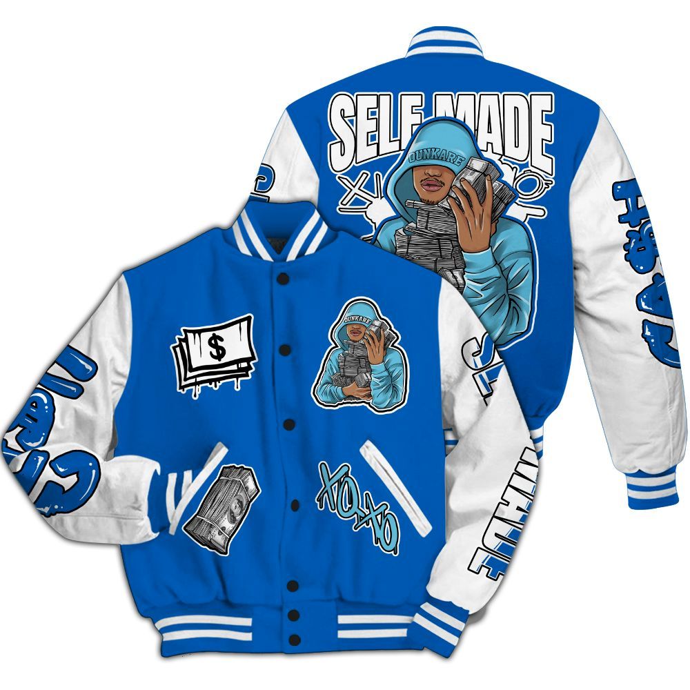 Varsity Jacket To Match Dunk Low Argon - Selfmade Unique All Over Print