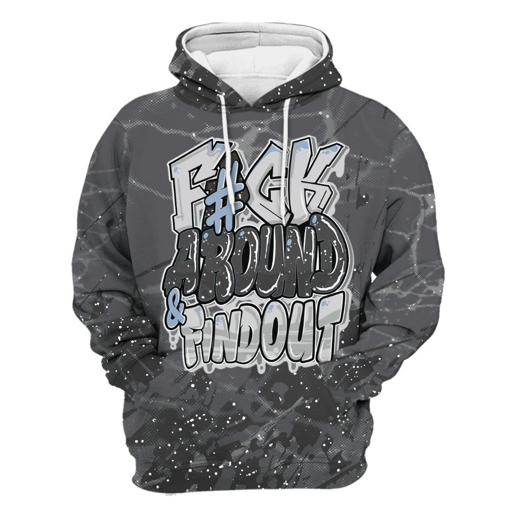 Hoodie To Match Reverse Black White 6s - F Around Find Out Graphic Profound All Over Print