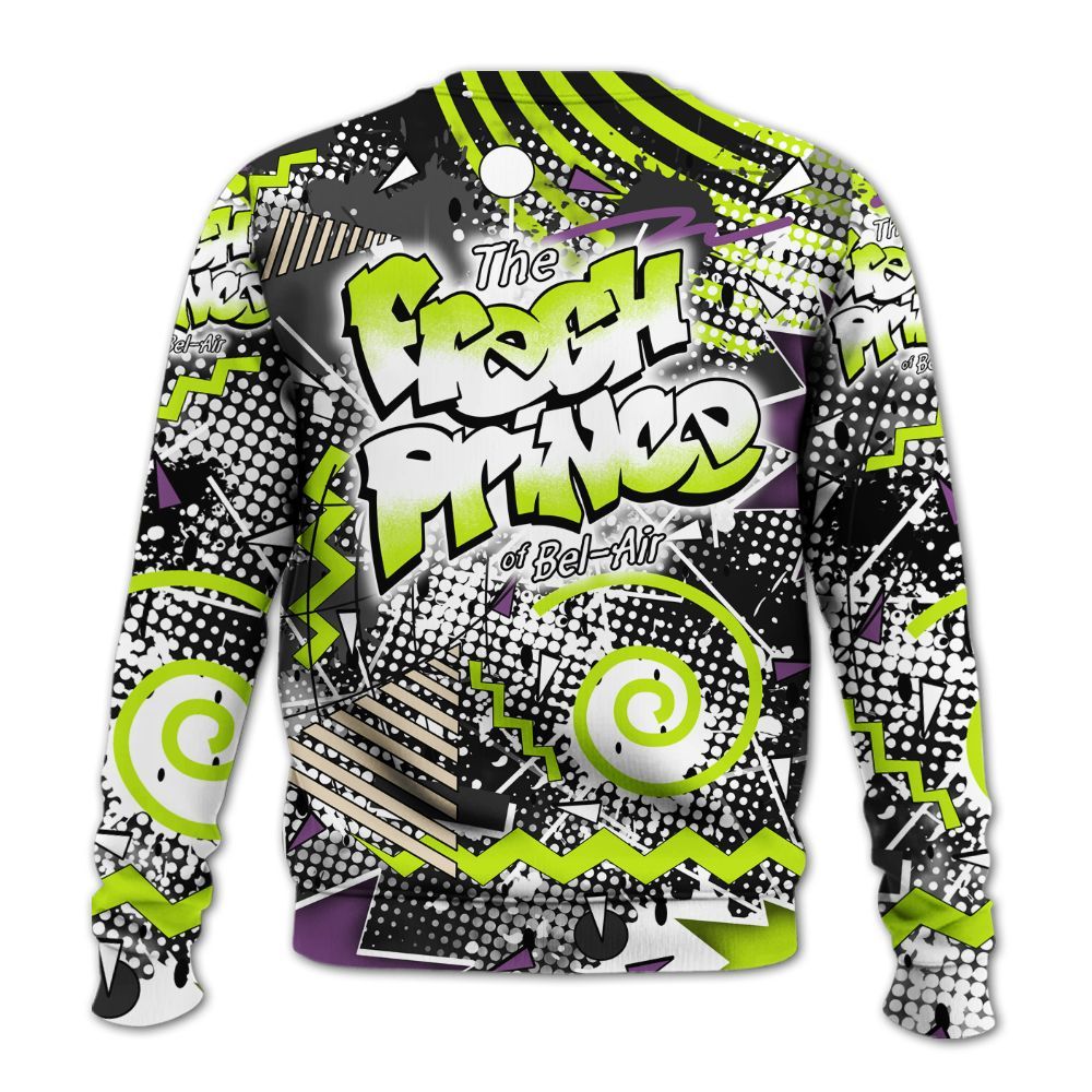Sweatshirt To Match GS Black Barely Volt 11s - Fresh Sneaker 90s All Over Print