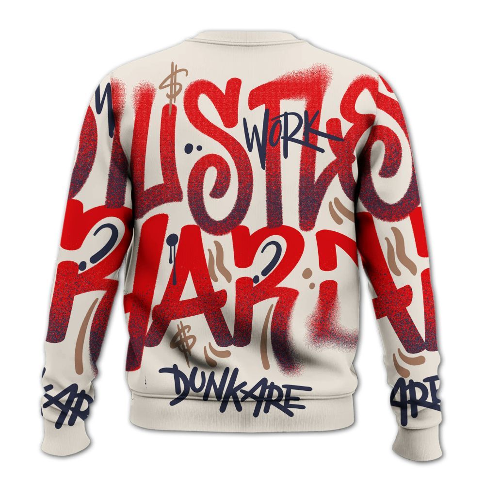 Sweatshirt To Match Low OG Howard University 1s - Angel Hustle Hard All Over Print