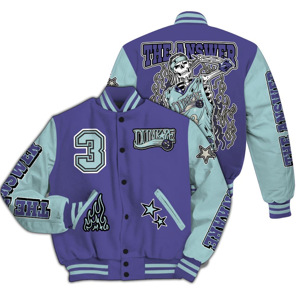 Varsity Jacket To Match Air Ship PE Hornets - Allen Answer Skeleton All Over Print