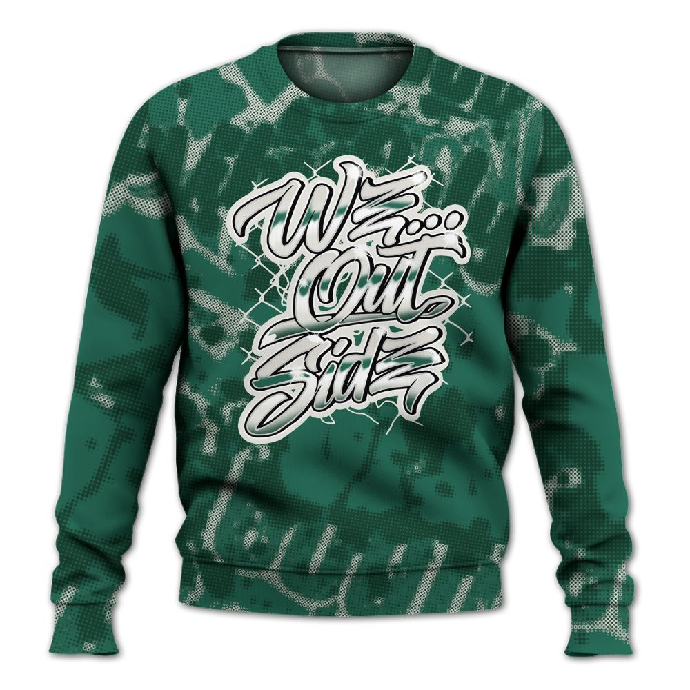 Sweatshirt To Match Oxidized Green 4s - We OutSider Graphic Street All Over Print