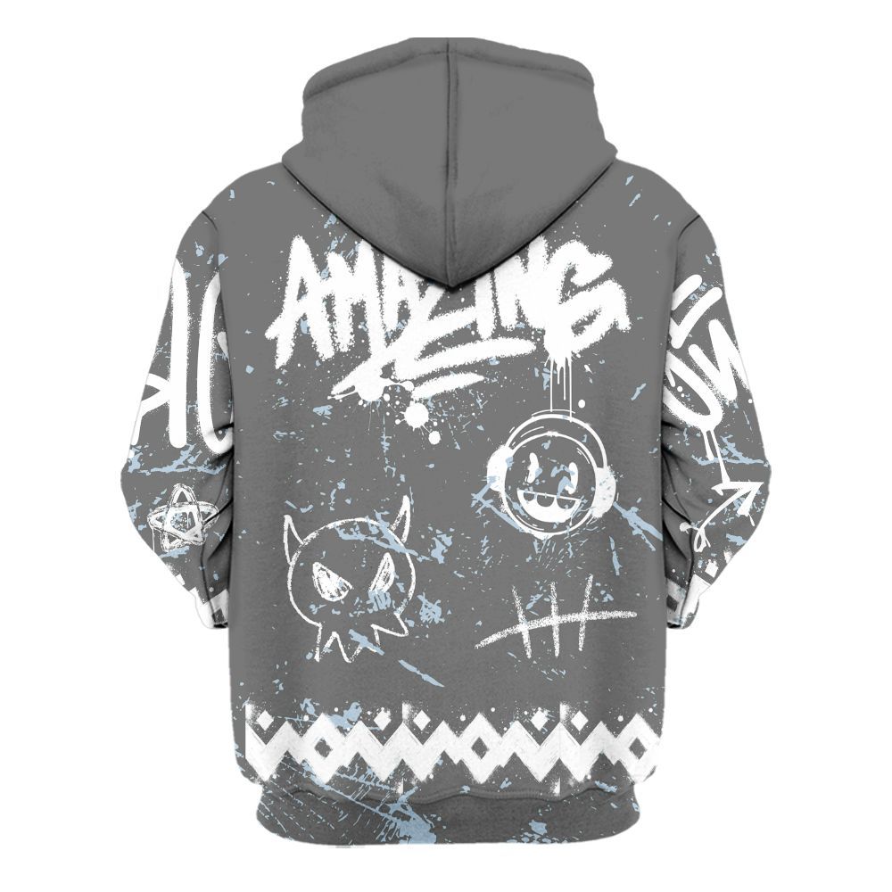 Hoodie To Match Cool Grey 6s - Friday Sneaker Crayon All Over Print