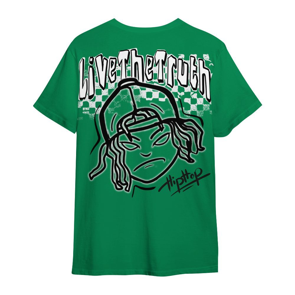 Shirt To Match Mid Lucky Green 1s - Feel Life Street Style All Over Print