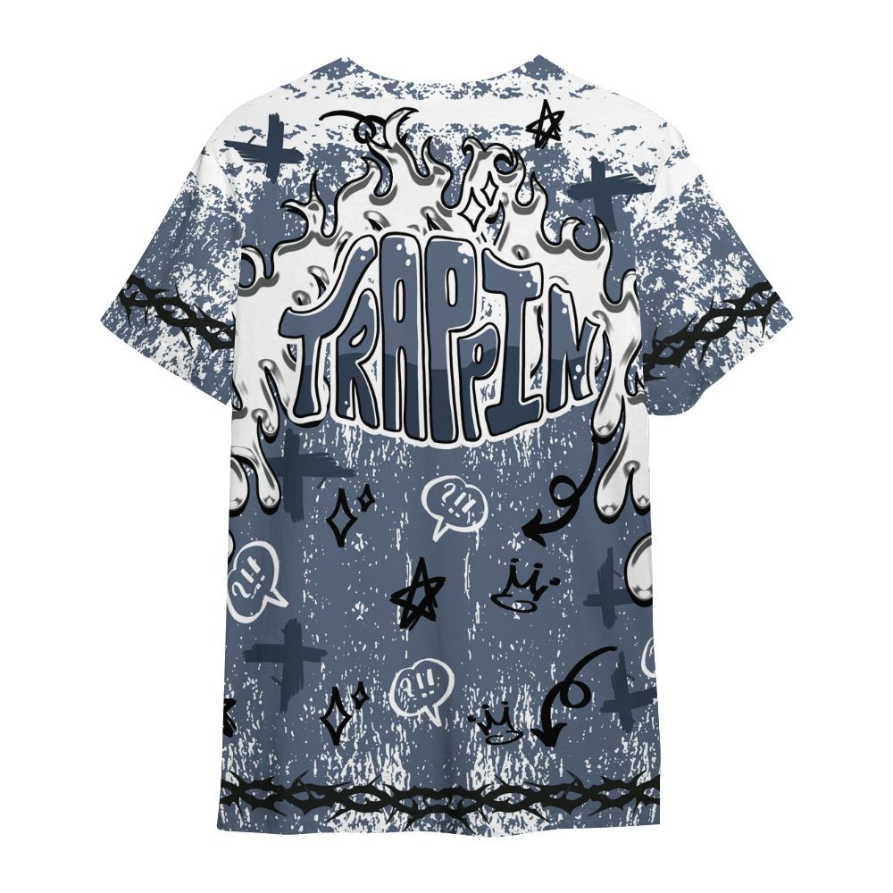 Shirt To Match Low Diffused Blue 11s - Trappin' Unique Graphics All Over Print