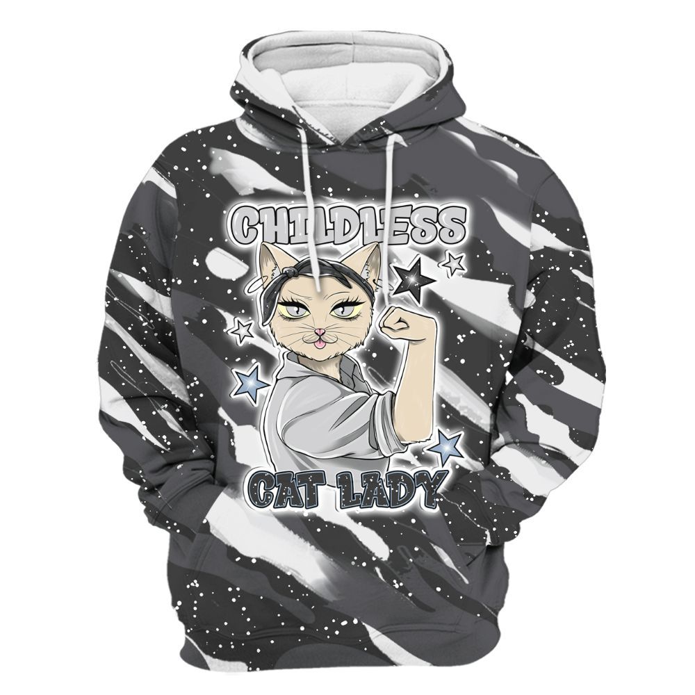 Hoodie To Match Reverse Oreo 6s - Childless Kat Lady All Over Print