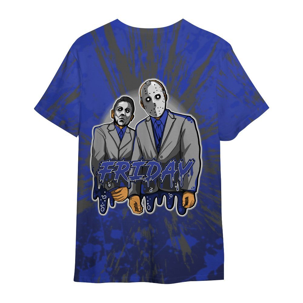 Shirt To Match Air Max Plus Black Racer Blue - Friday Halloween Graphic Luxury All Over Print