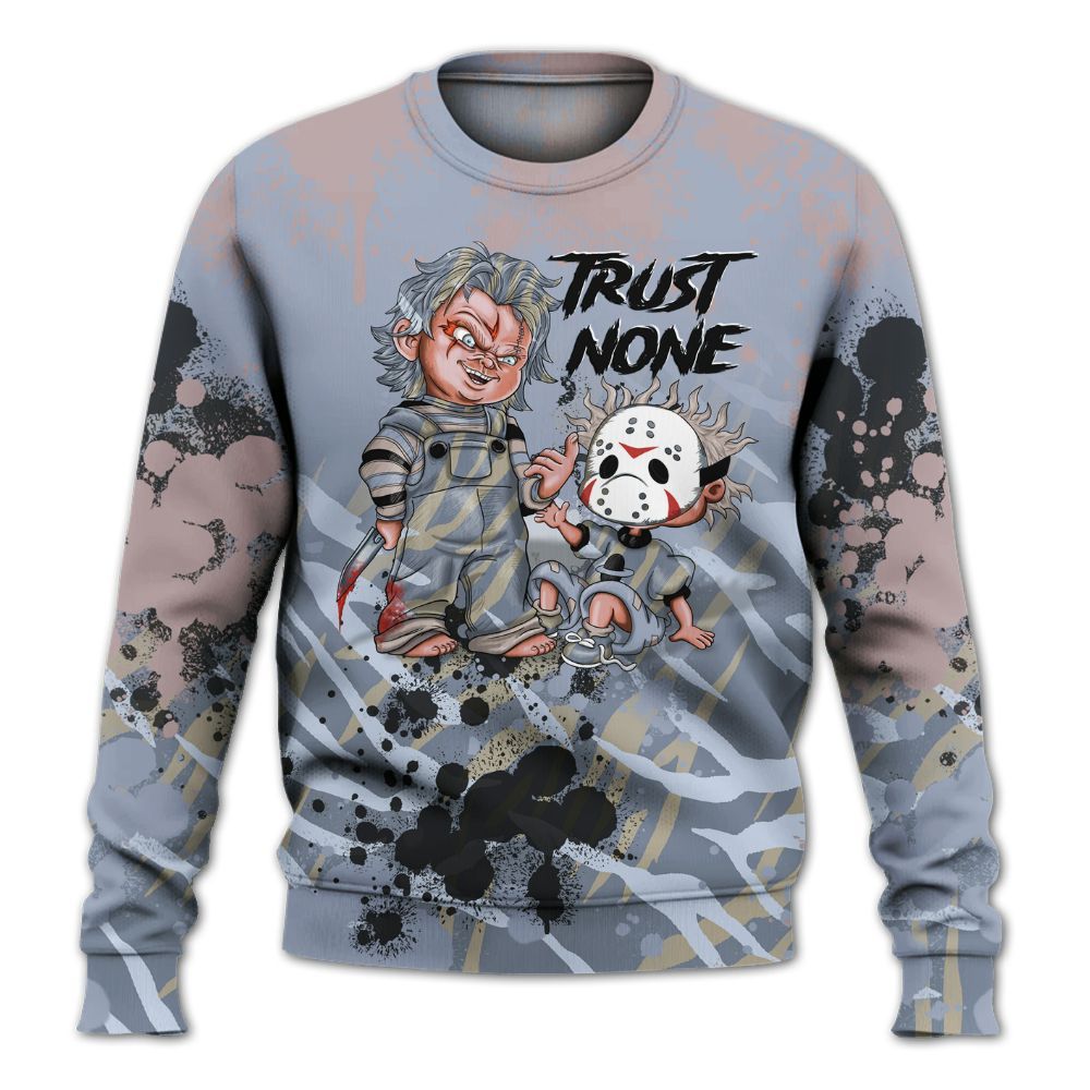 Sweatshirt To Match Ja 2 Induction - Trust No One Scary All Over Print