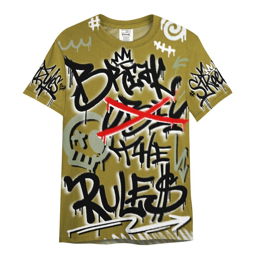 Shirt To Match Air Flightposite Metallic Gold - Break Rules Streetwear All Over Print