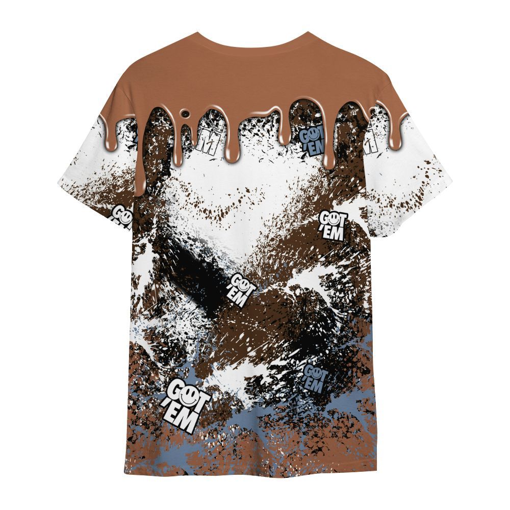 Shirt To Match Air Foamposite Metallic Copper - Dripping 23 Drip All Over Print