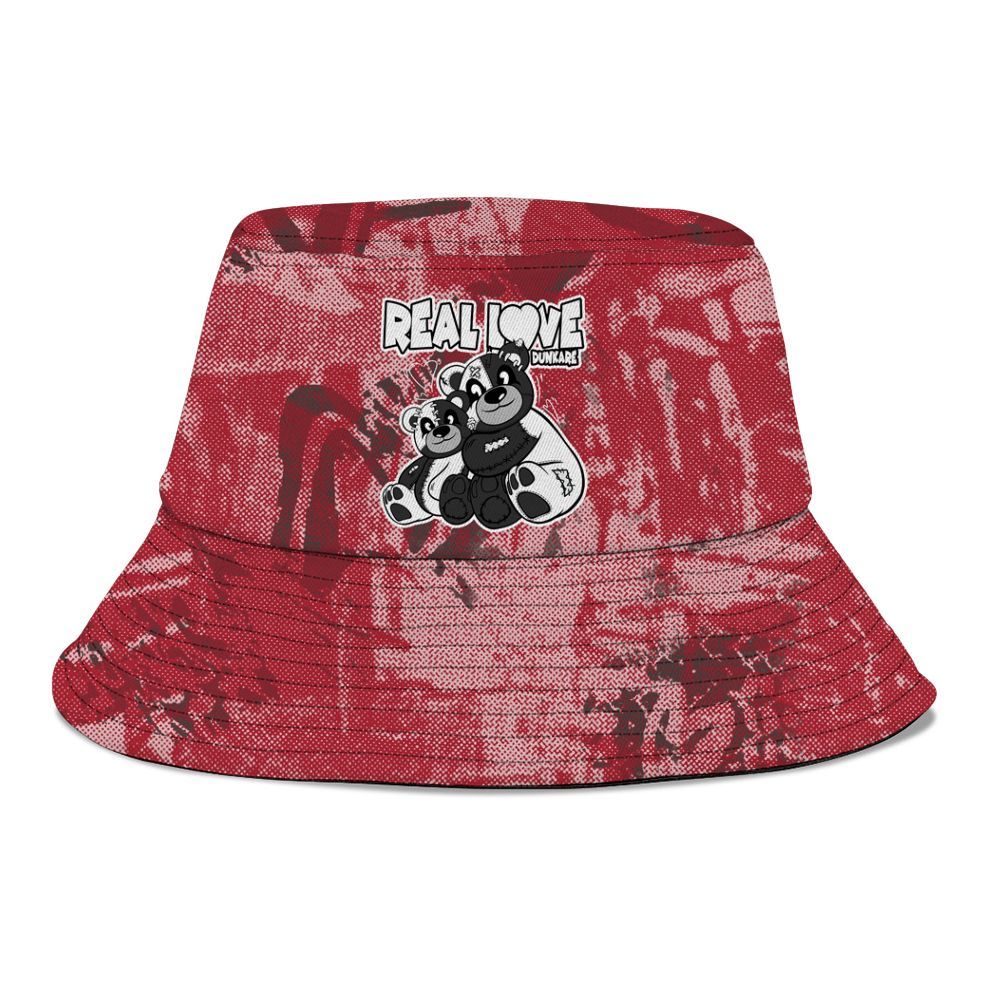 Bucket Hat To Match Black Toe 14s - Sincere Fondness Bear Graphic