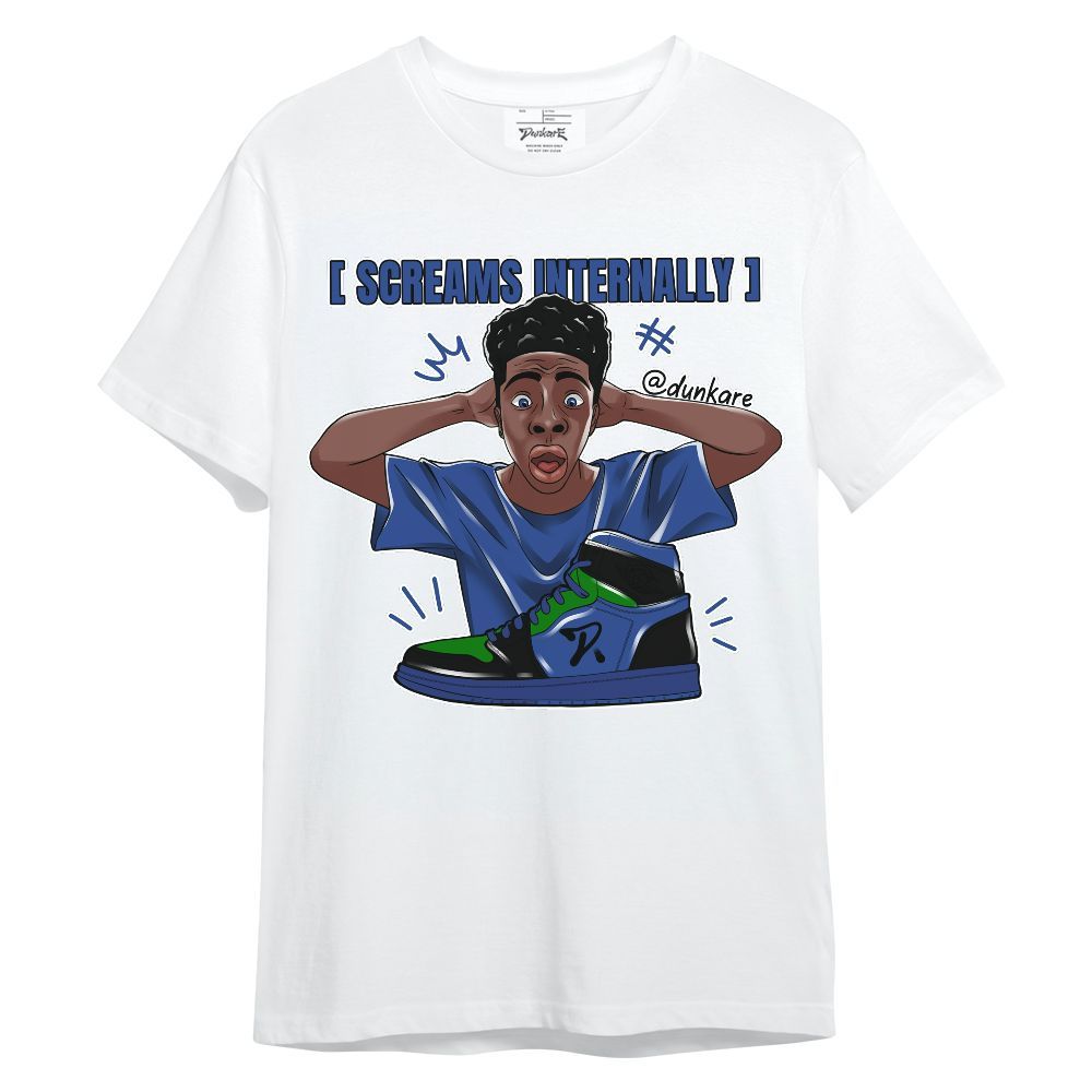 Shirt To Match Retro Hyper Royal 13s - Scream Internally Unisex Shirt