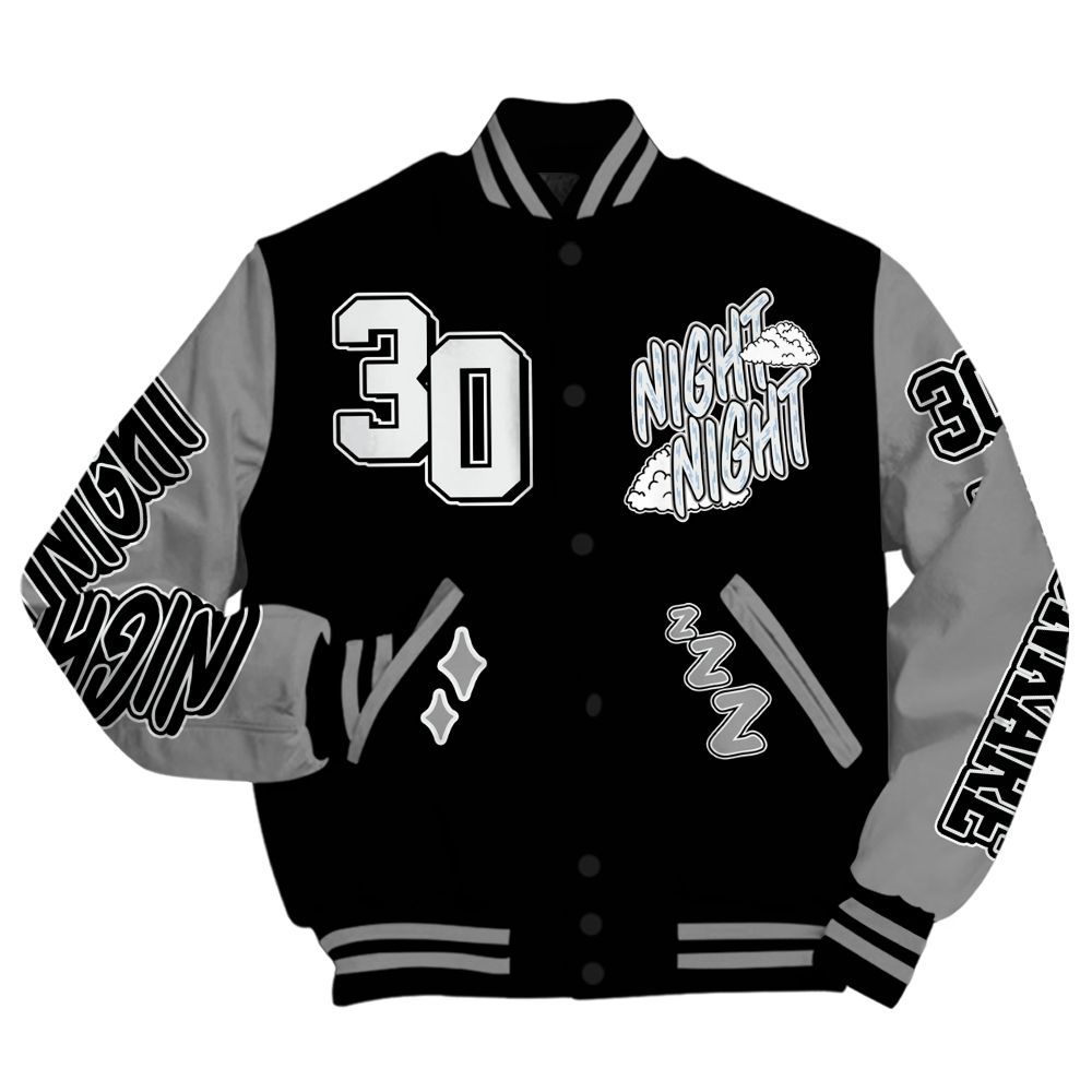 Varsity Jacket To Match Black Chrome 6s - Seeya Skeleton All Over Print