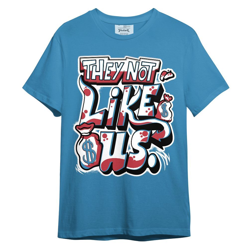 Shirt To Match High OG University Red Dark Powder Blue 1s - Dislike Us Graphic