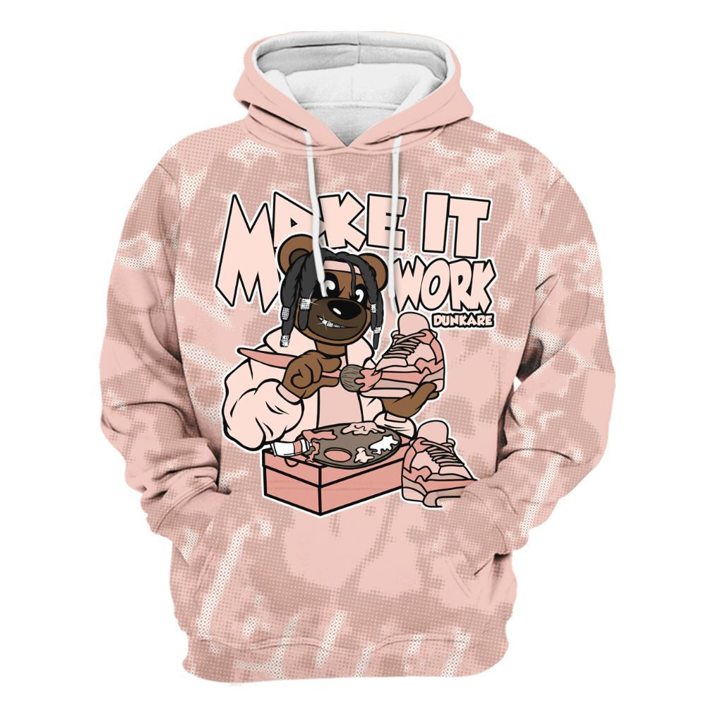 Hoodie To Match Low Legend Pink 11s - Pull It Off Bear Street All Over Print
