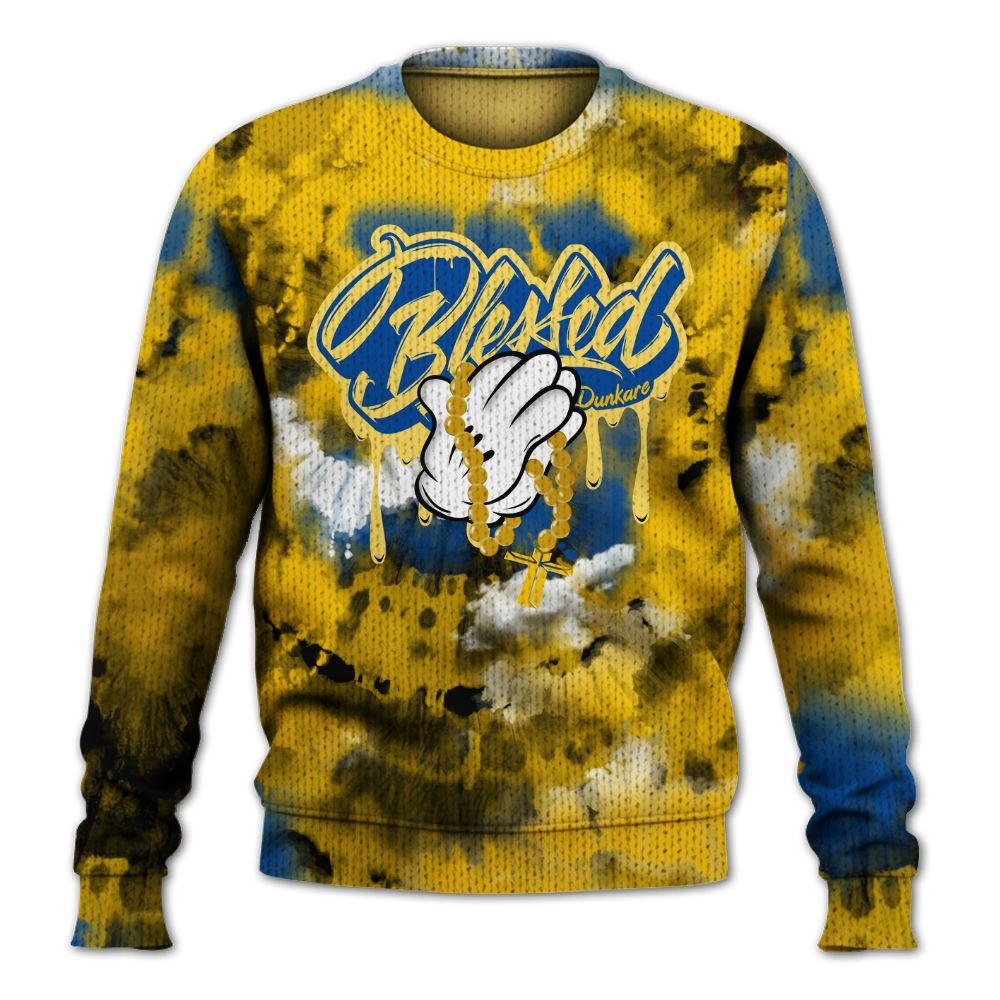 Knitted Sweater To Match High Laney 1s - God Blessed Tie Dye