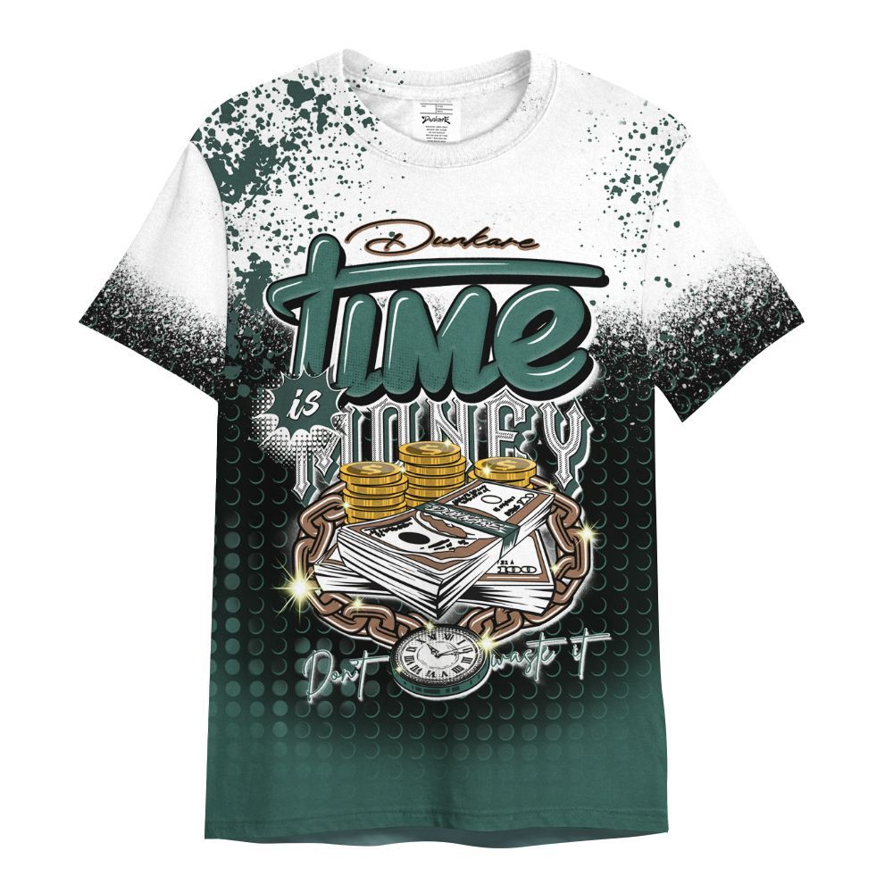 Shirt To Match Low OG Oxidized Green 1s - Halftone Time Is Money All Over Print