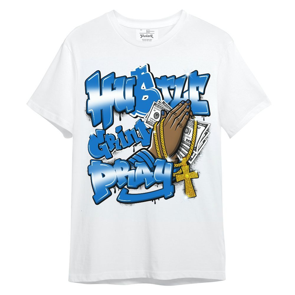 Shirt To Match Blueberry 12s - Hustle, Money Pray Streetwear Unisex Shirt