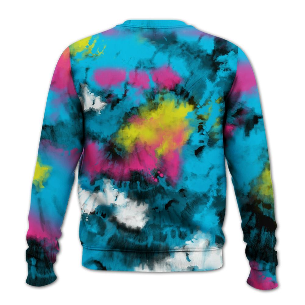 Sweatshirt To Match Tokyo Nights Stewie 3s - SNEAKER Girl Money Drip Tie Dye All Over Print