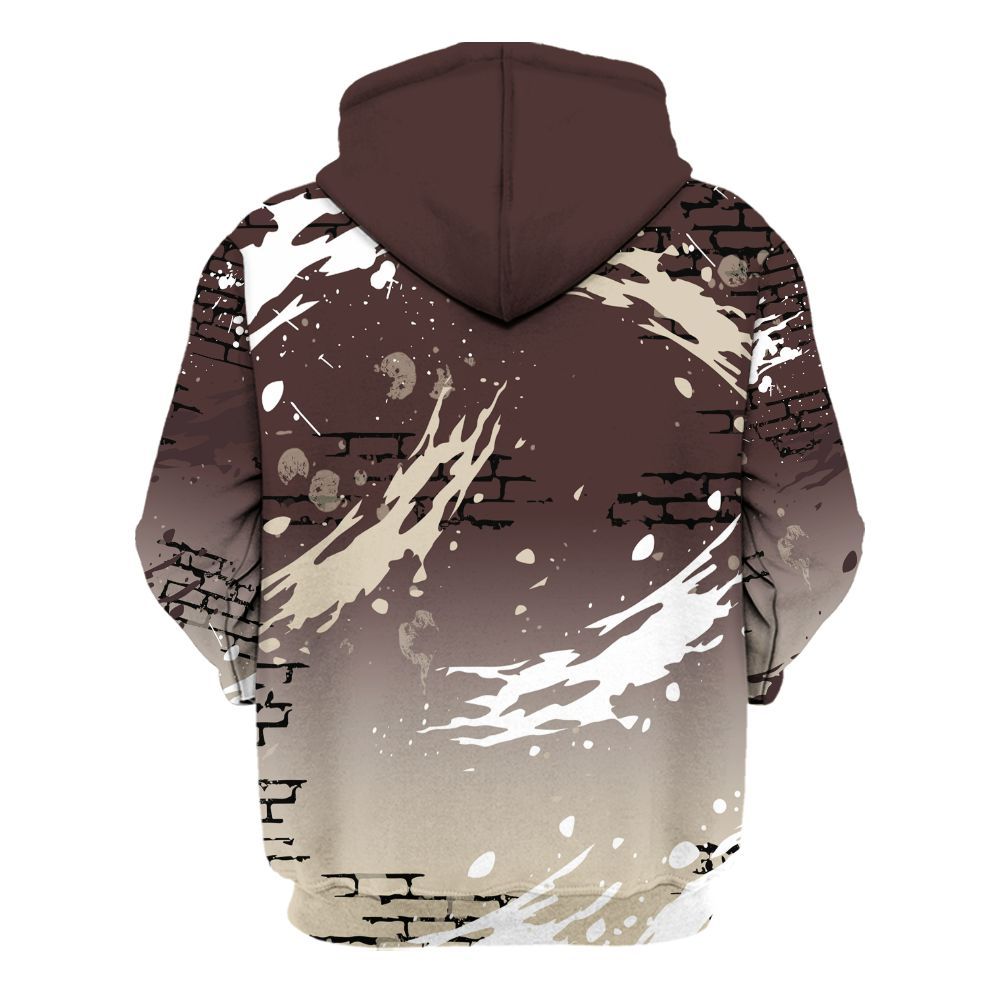 Hoodie To Match Burgundy Crush 3s - Values Of Loyalty Drip All Over Print