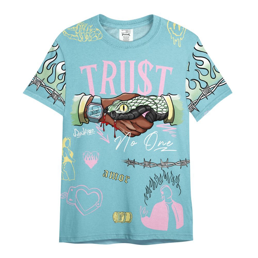 Shirt To Match SB Dunk Low Visty Varsity Jacket, Snake Trust No One All Over Print