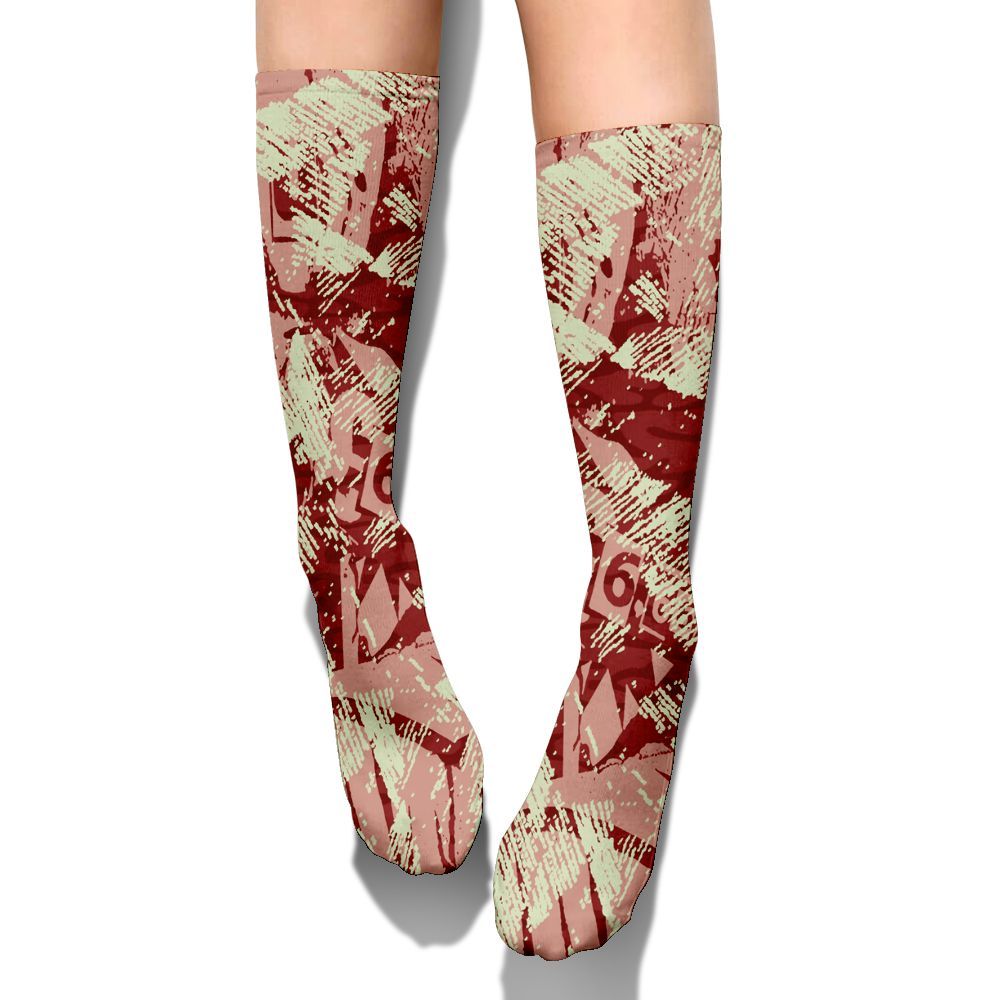 Sock To Match Valentines Day 3s - Grunge Pattern Graphic