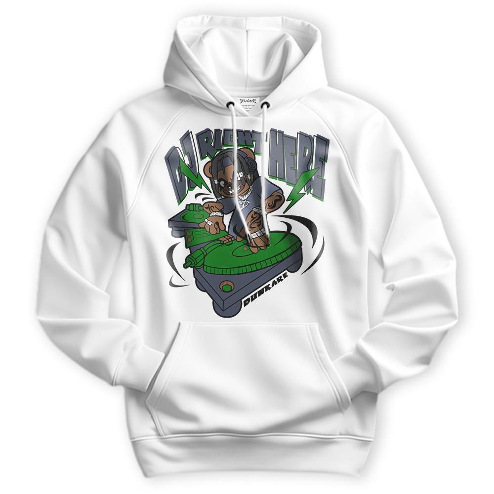 Sweatshirt To Match Midnight Navy 13s Hoodie - DJ Right Here Bear Hoodie Unisex