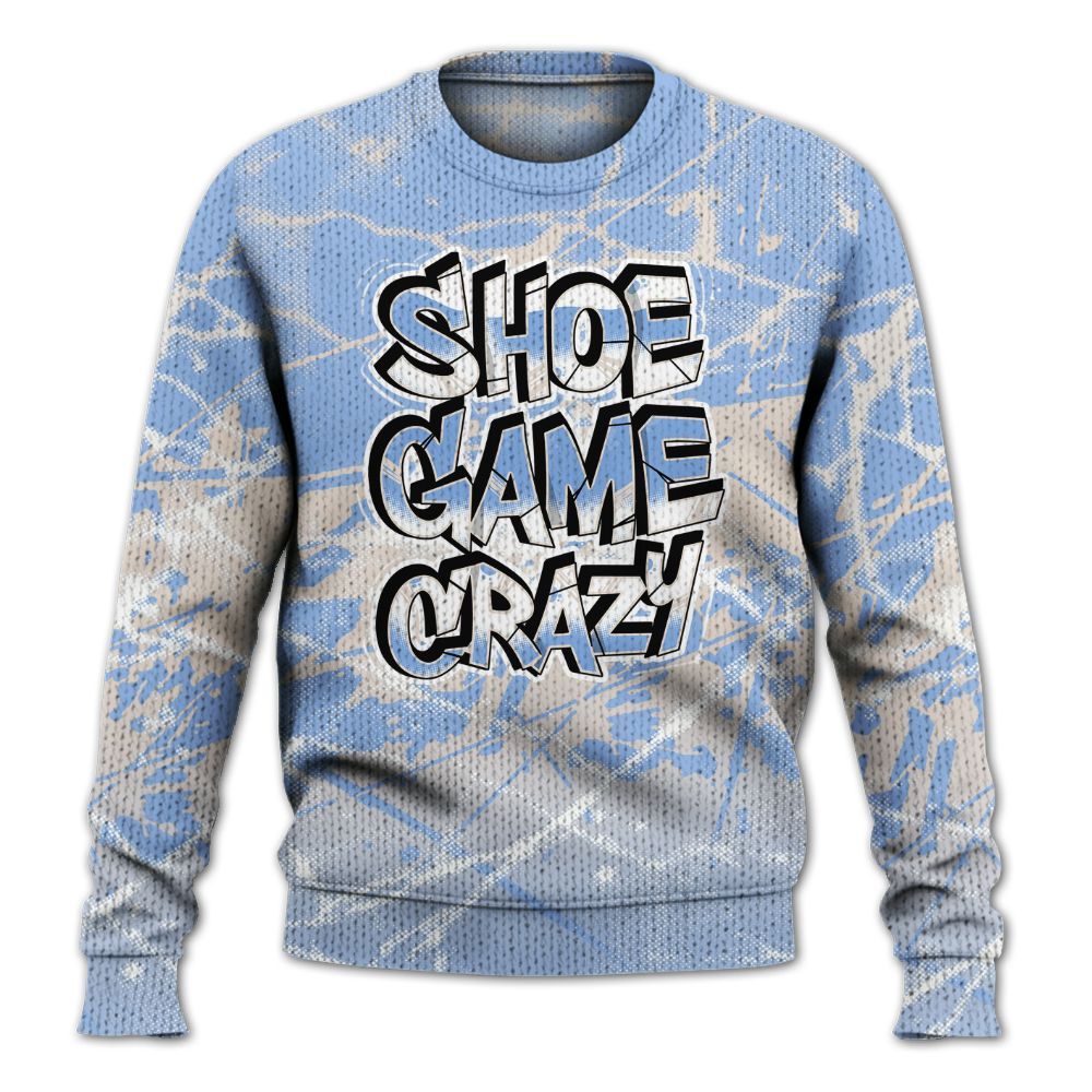 Knitted Sweater To Match Air Max 1 Royal Pulse - Shoe Game Crazy Graphic