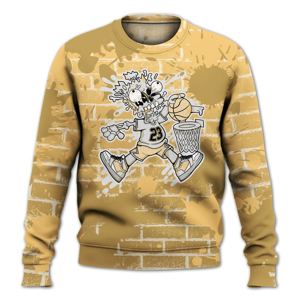 Sweatshirt To Match Craft Paris 6s - 85's Dunks Graphic Halloween All Over Print