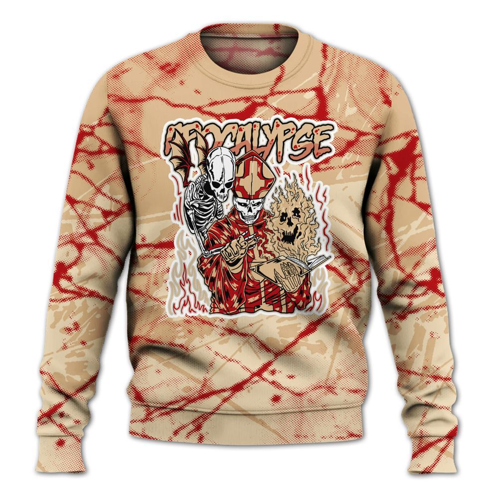 Sweatshirt To Match Dunk Low Strawberry Waffle - Apocalypse Skeleton Profound All Over Print
