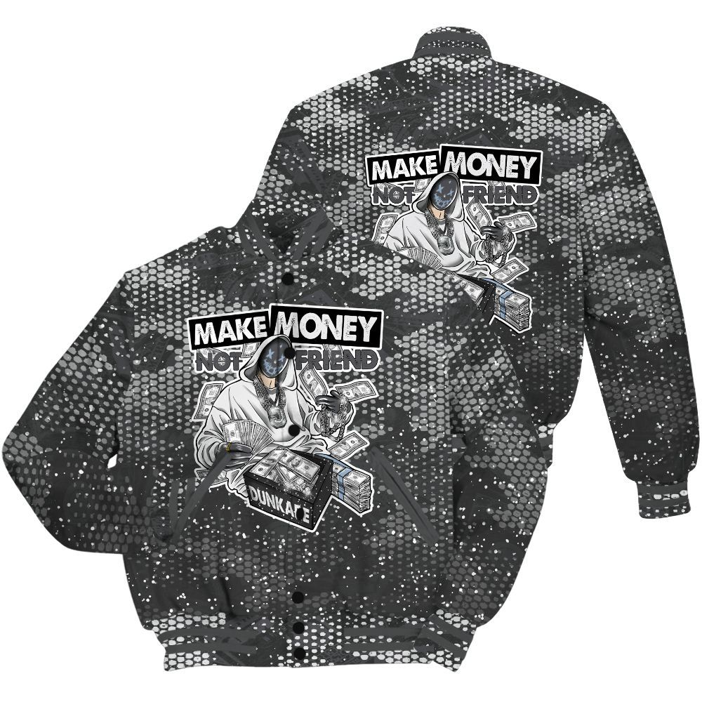 Varsity Jacket To Match Reverse Black White 6s Shirt - Make Moneys Unique All Over Print