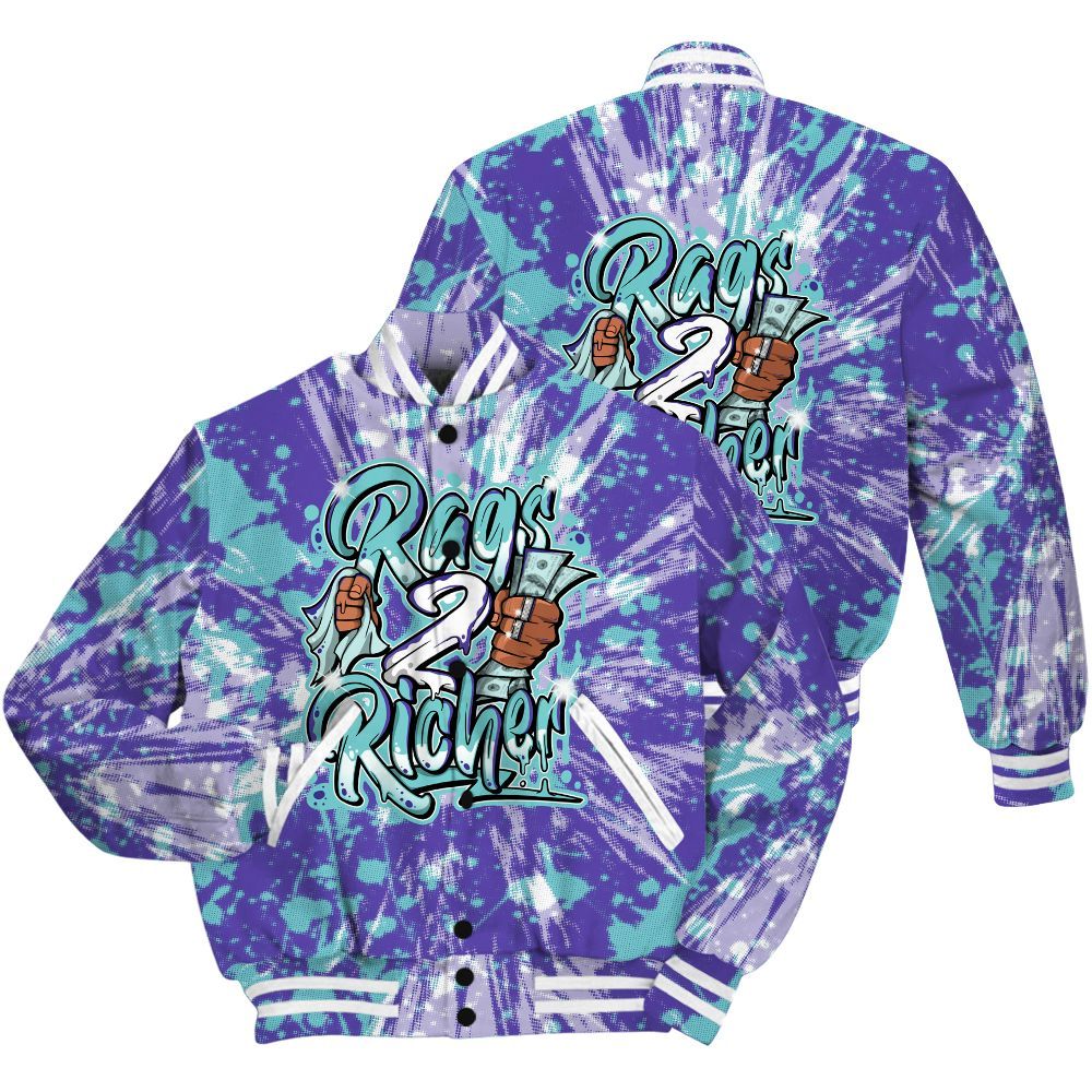 Varsity Jacket To Match Low Hornets 1s Shirt - Rag 2 Rich Graphic Luxury All Over Print