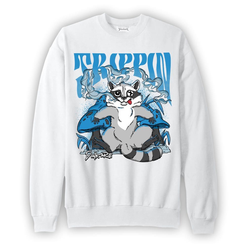 Sweatshirt To match Powder Blue 9s Sweatshirt - Trippin Raccoon Graphic 1405 DNY