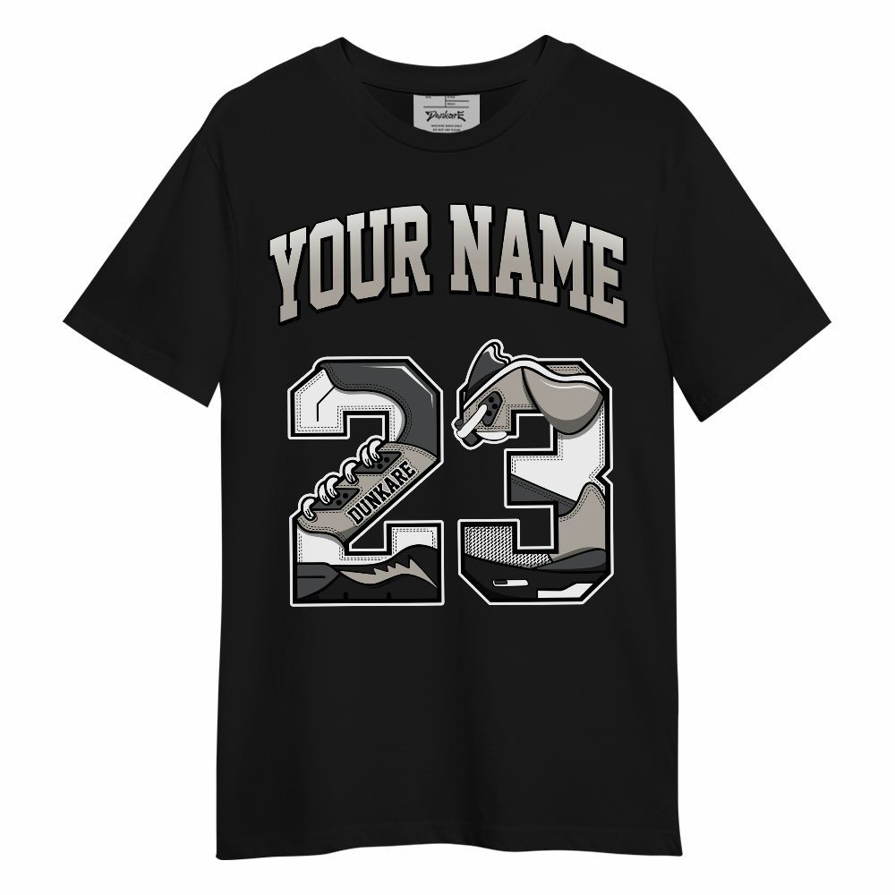 Shirt To Match Dunk Low Appears Oreo Custom Name Number 23 5s Unisex Shirt