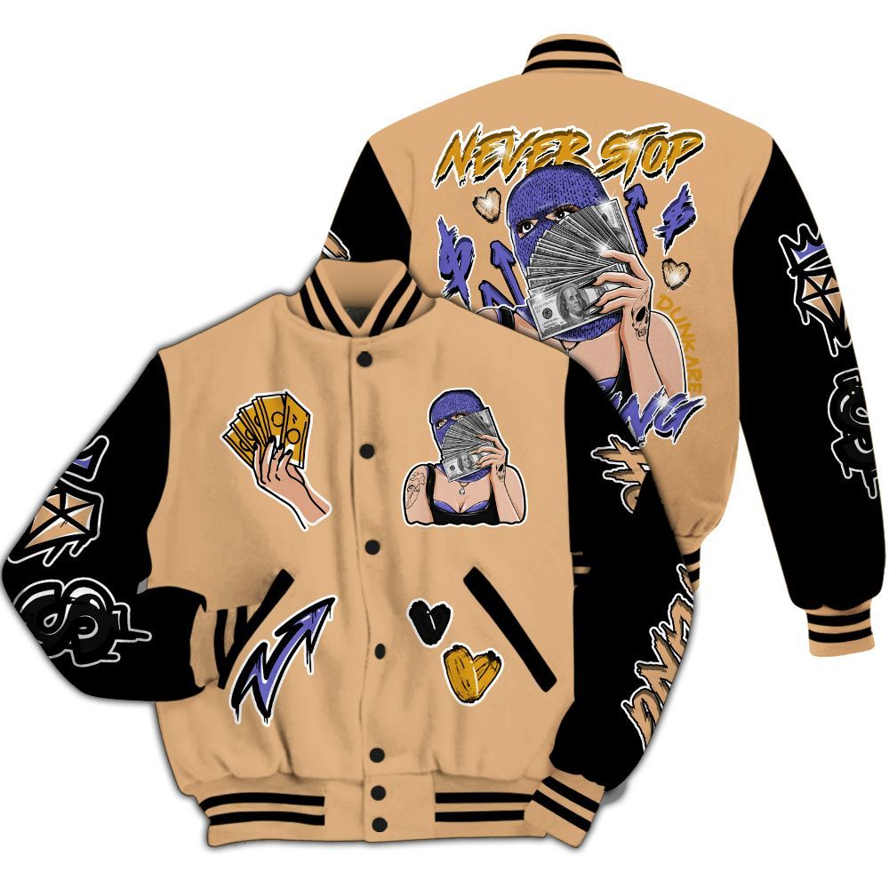 Varsity Jacket To Match SE Afrobeats 7s - Hustling Unique All Over Print
