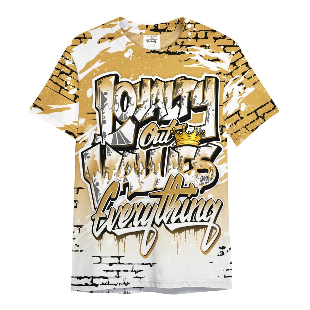 Shirt To Match Low OG Rookie Of The Year 1s - Values Of Loyalty Drip All Over Print